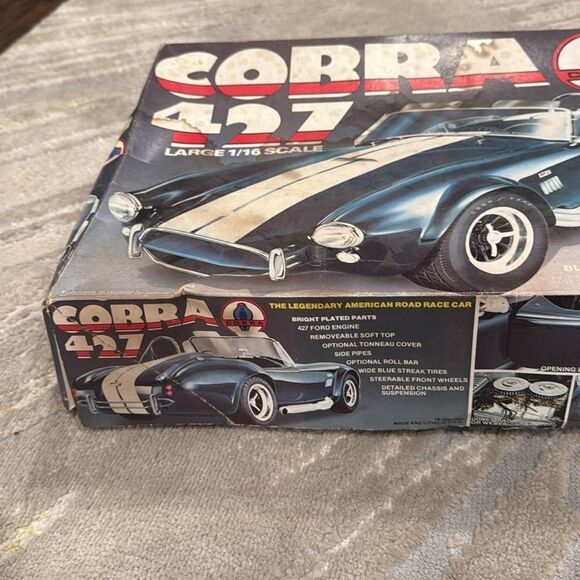 VTG MPC 1:16 Ford Cobra 427 Plastic Model Kit - new not put together  - open box - Picture 5 of 10